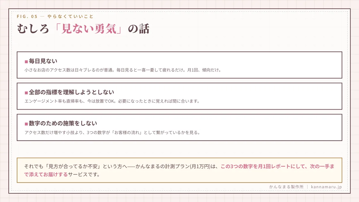 むしろ「見ない勇気」の話